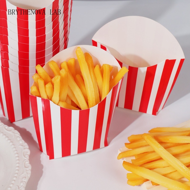 50pcs Striped Disposable Party - Home Cinema Food ulasan dan harga
