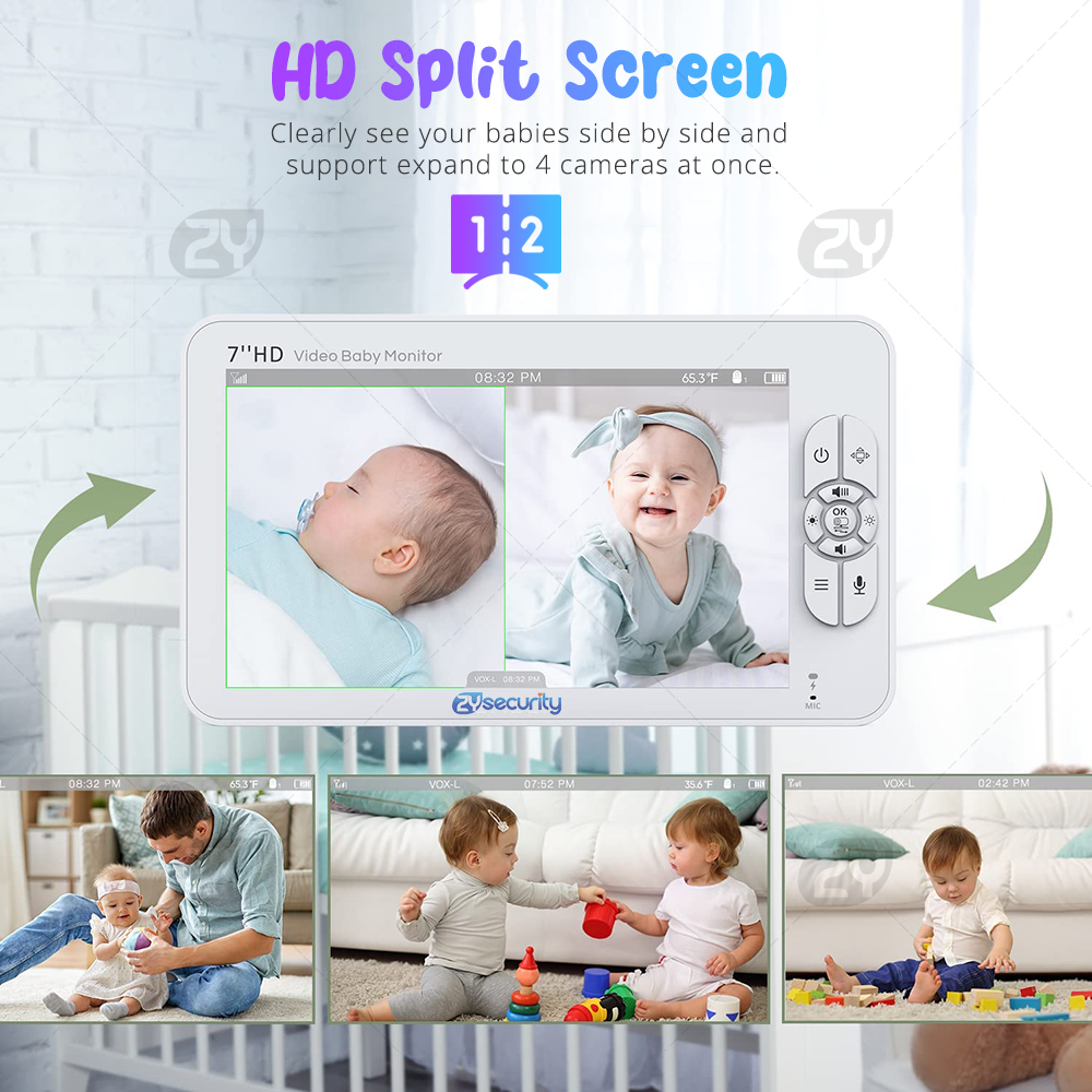 7.0 inch Video Baby Monitor HD - Home Cinema Wireless ulasan dan harga
