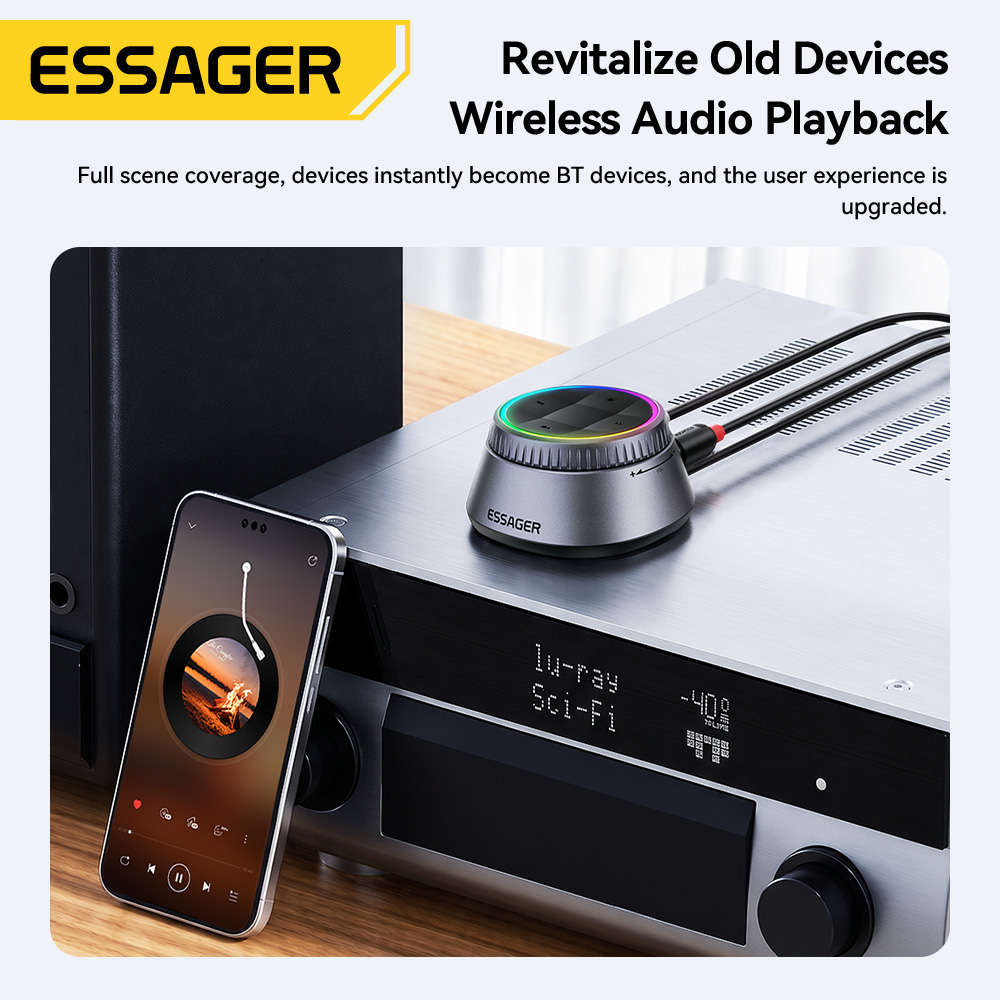 Essager Bluetooth 6.0 Audio Re - Home Cinema Receiver ulasan dan harga