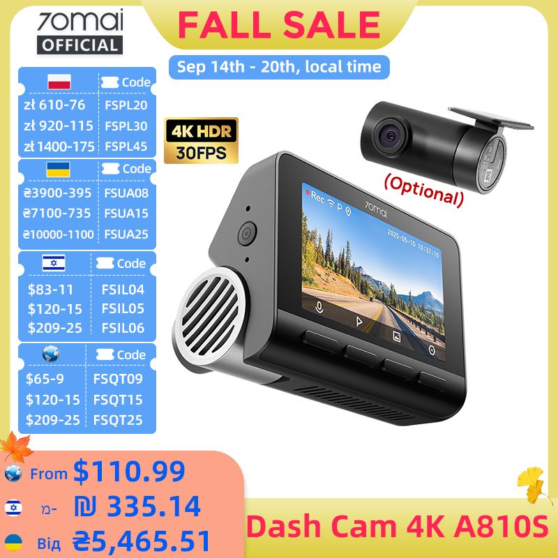 70mai Dash Cam A810S 4K HDR GP - Home Cinema Blu Ray Sony ulasan dan harga