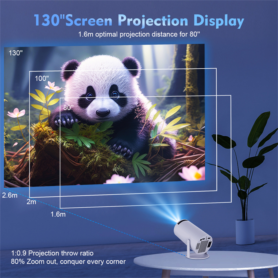 2026 New HY300 Projector 4K An - Home Cinema Night ulasan dan harga