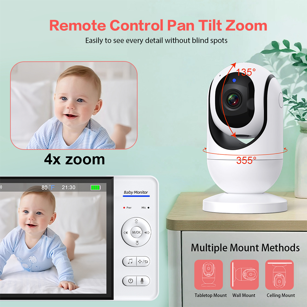 Video Baby Monitor 7'' 1080P H - Home Cinema Wireless ulasan dan harga