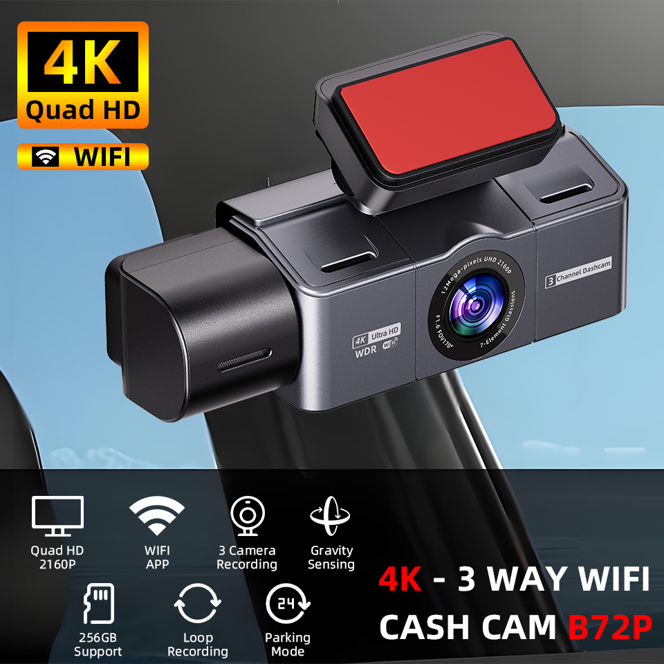 Acceo 4K Dash Cam 3 Channel Ca - Home Cinema Blu Ray Sony ulasan dan harga