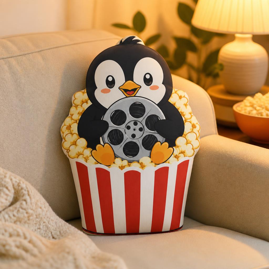 Penguin Movie Night Plush Pill - Home Cinema Night ulasan dan harga