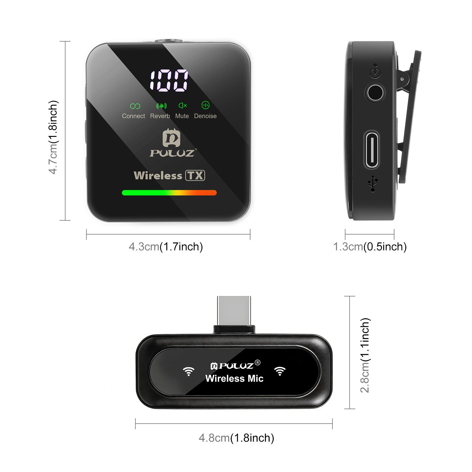 PULUZ 2.4GHz Wireless Lavalier - Home Cinema Receiver ulasan dan harga