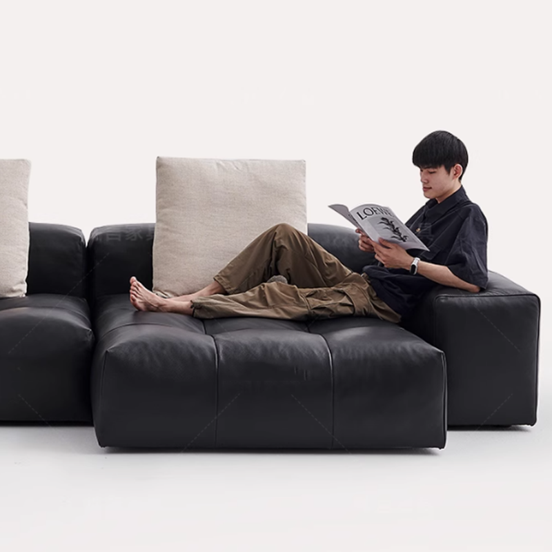 Nordic Leather Compressed Sofa - Home Cinema Room Design ulasan dan harga