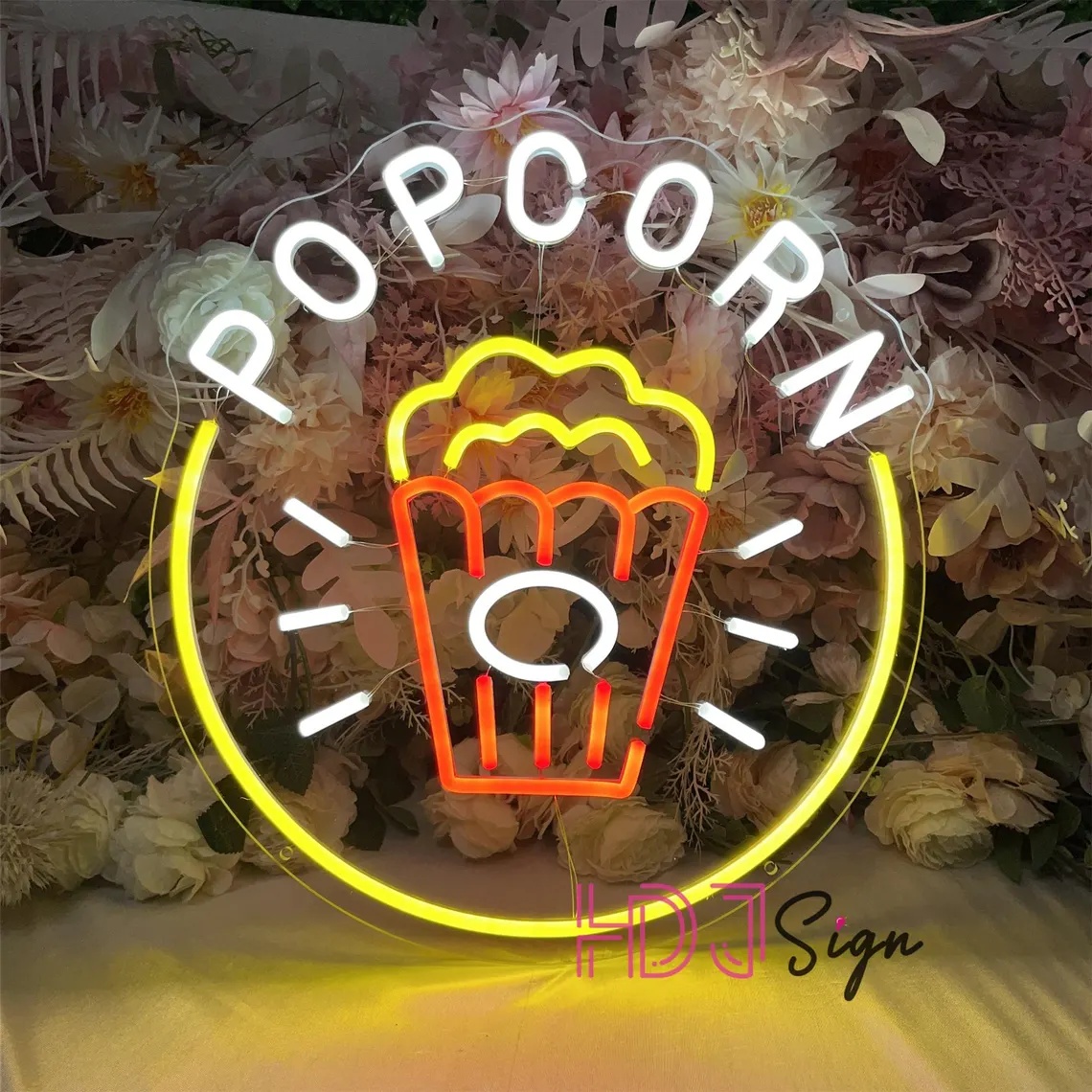 Popcorn LED Neon Sign,Food Bar - Home Cinema Food ulasan dan harga