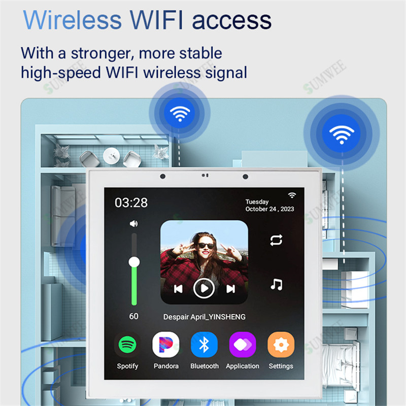 4 Inch Tuya Smart Home Set And - Home Cinema Receiver ulasan dan harga