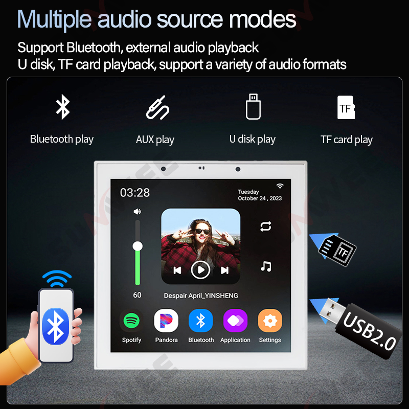 4 Inch Tuya Smart Home Set And - Home Cinema Receiver ulasan dan harga