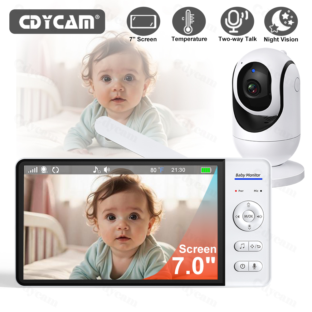 7 Inch Video Baby Monitor Nigh - Home Cinema Wireless ulasan dan harga
